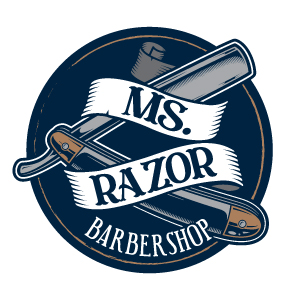 Ms. Razor Barbershop logo